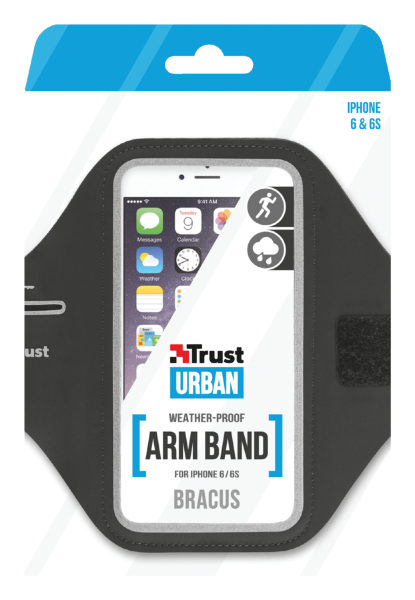 Trust 20885 mobile phone case Armband case Black – image 2