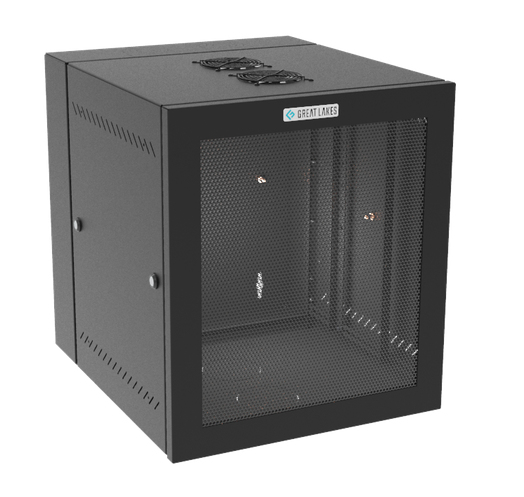 Vertiv GL24WMM-B-AF rack cabinet 12U Wall mounted rack Black