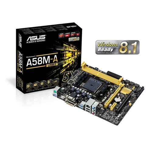 ASUS A58M-A/USB3 AMD A58 FCH (Bolton D2) Socket FM2+ micro ATX
