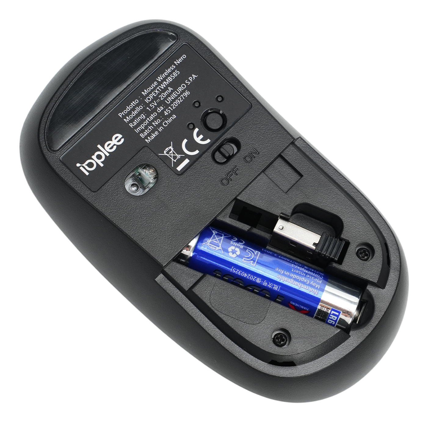 IOPLEE IOPEXTWMB585 mouse Home Ambidextrous RF Wireless + Bluetooth 1600 DPI – image 4