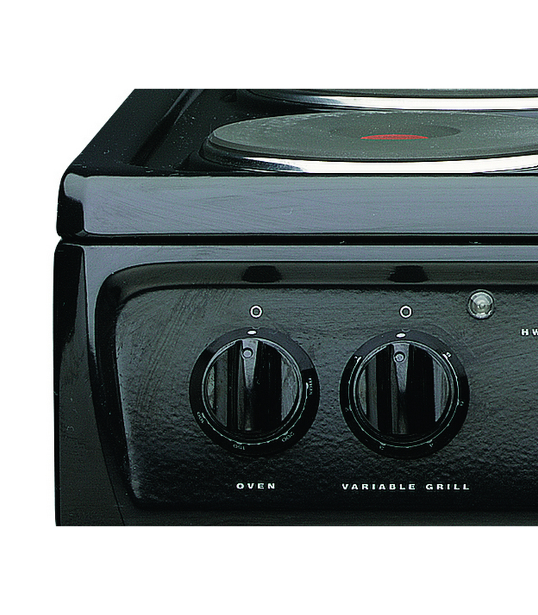 Hotpoint HW170EKS cooker Freestanding cooker Electric Sealed plate Black – image 3