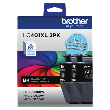 Brother LC401XL2PKS ink cartridge 1 pc(s) Original High (XL) Yield Black – image 1