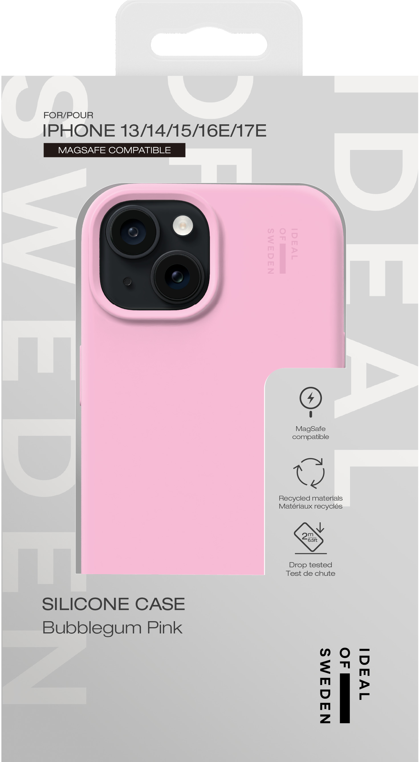 iDeal of Sweden Silicone Case MagSafe iPhone 13 / 14 / 15 / 16e / 17e Bubblegum Pink – image 5