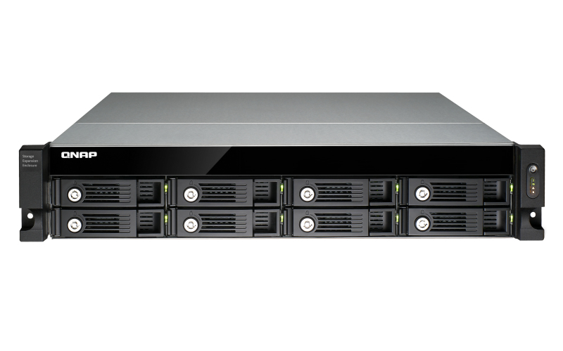 QNAP UX-800U-RP/32TB-TE disk array Rack (2U) Black, Grey – image 1