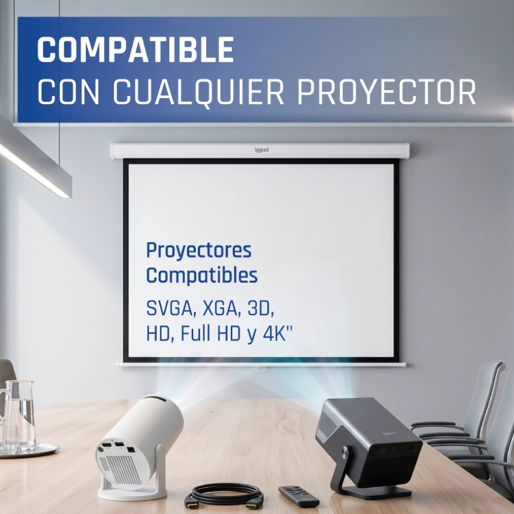 iggual PSIMS180 projection screen 2.54 m (100") 1:1 – image 6