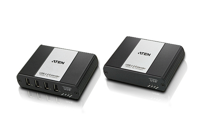 ATEN UEH4002 AV extender AV transmitter & receiver Black