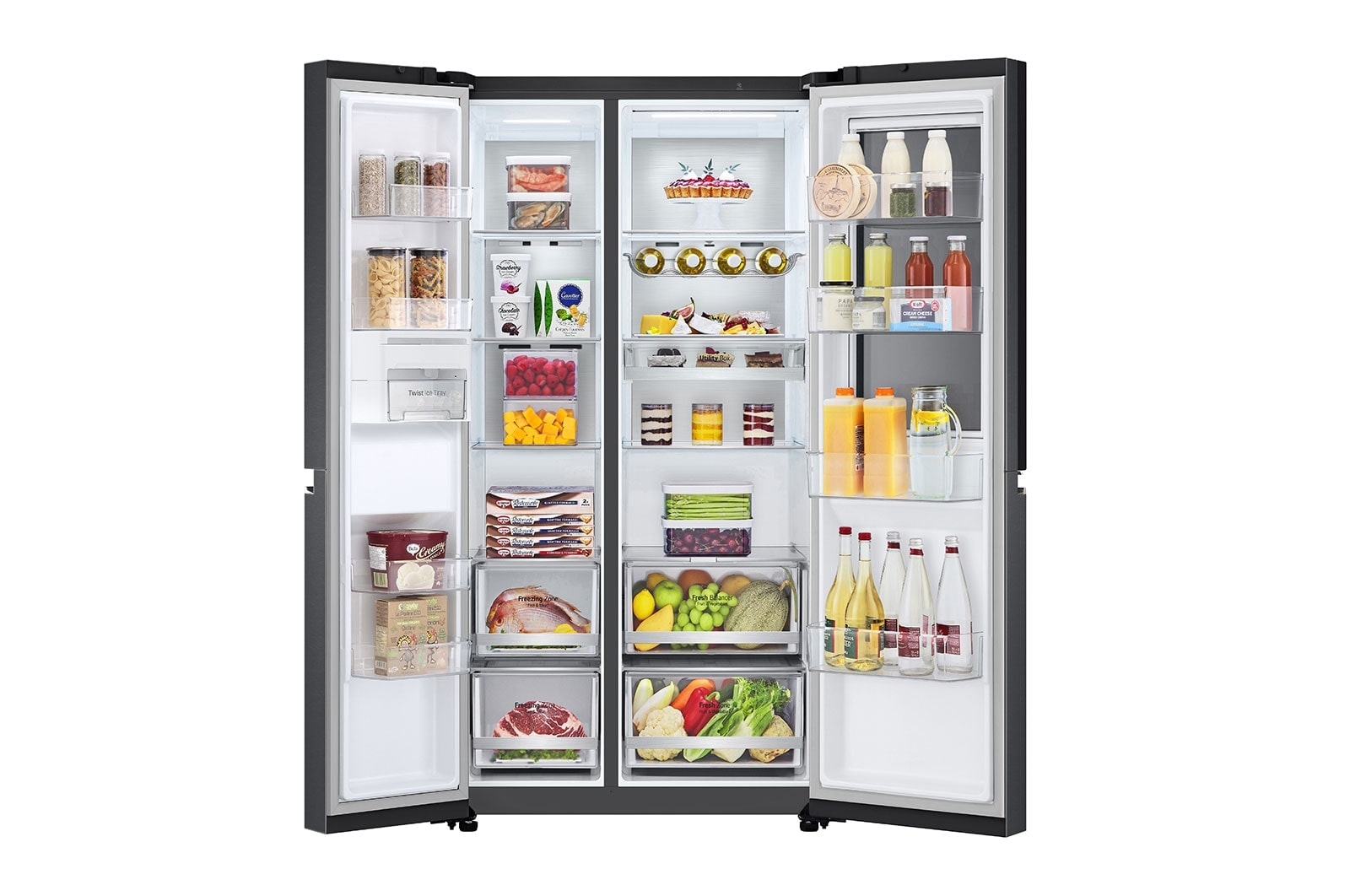 LG GSQV90MCAE side-by-side refrigerator Freestanding – image 5