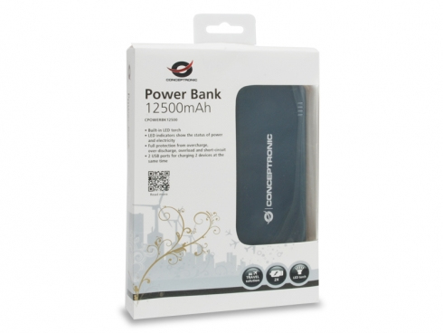Conceptronic Power Bank 12500mAh – image 2