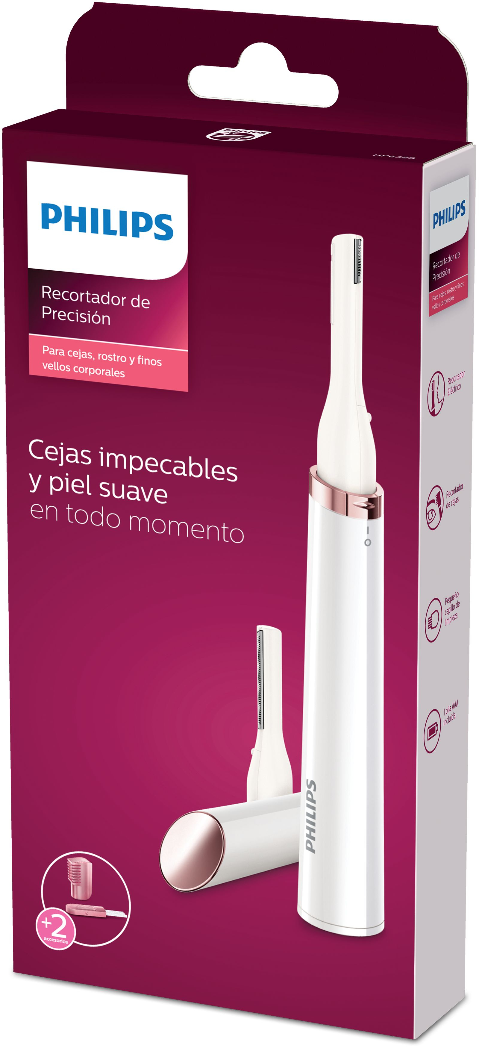 Philips HP6389/00 precision trimmer Pink, White – image 3