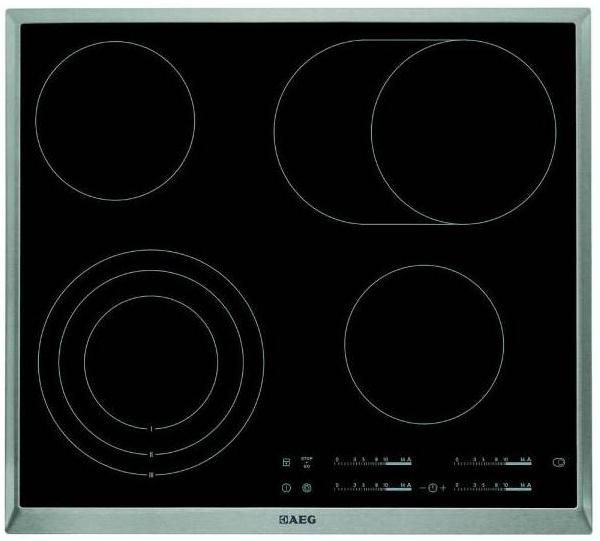AEG HK365407XB hob Black Built-in Ceramic hob 4 zone(s)