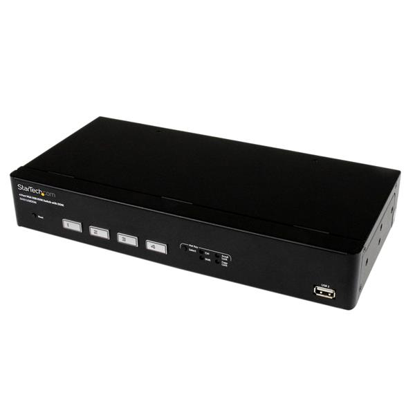 StarTech.com 4 Port USB VGA KVM Switch with DDM Fast Switching Technology and Cables – image 1