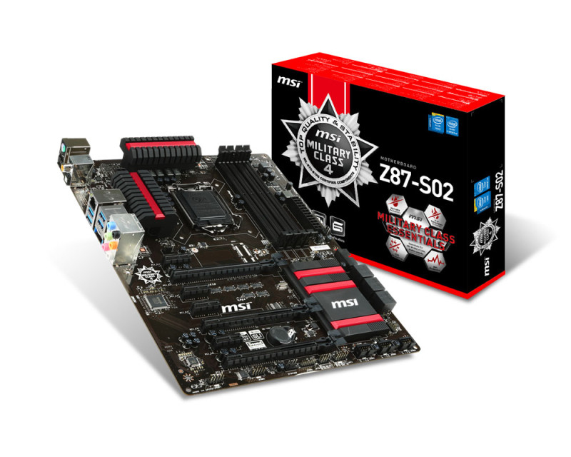 MSI Z87-S02 motherboard Intel® Z87 LGA 1150 (Socket H3) ATX – image 1