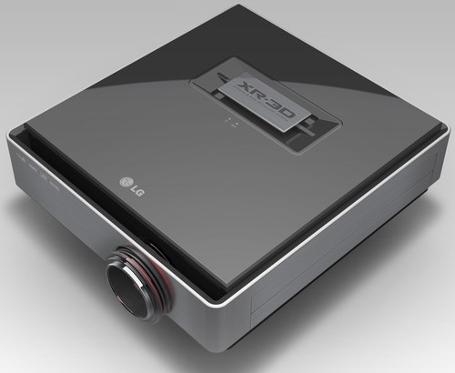 LG CF3D data projector 2500 ANSI lumens SXRD 1080p (1920x1080) Black, Grey – image 2