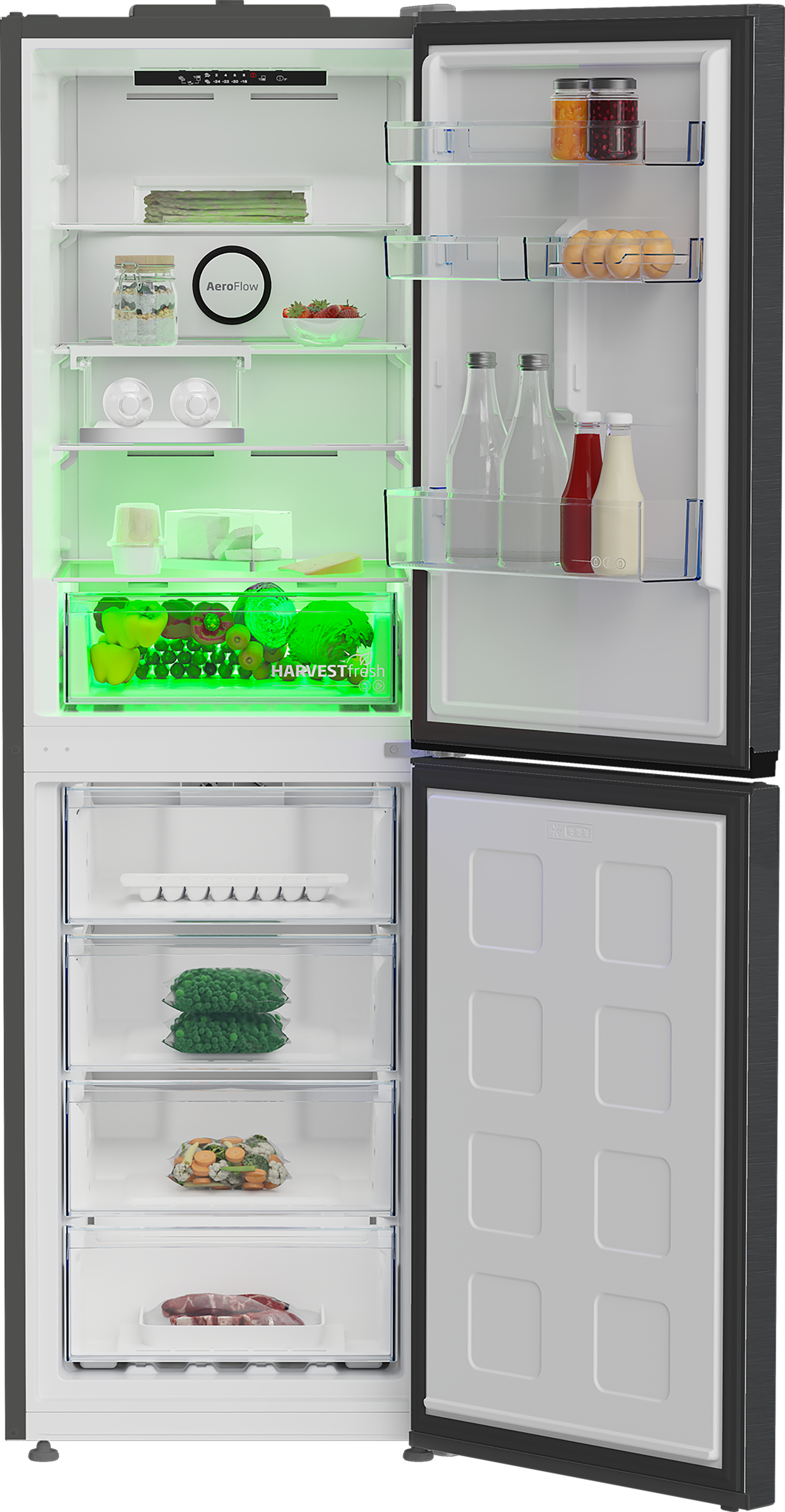 Beko CNG5692VPZ Frost Free Combi Fridge Freezer with HarvestFreshTM Technology – image 3