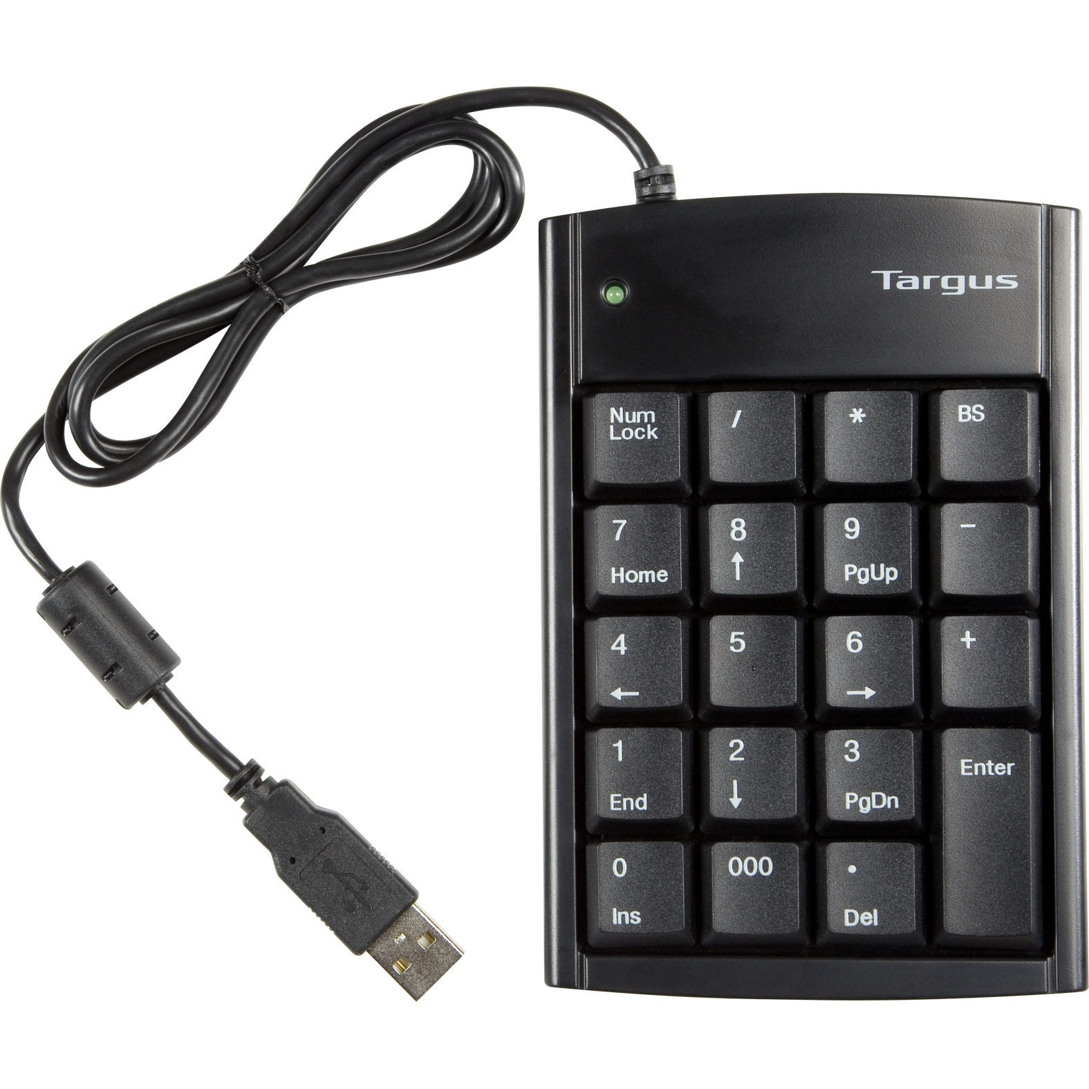 Targus PAUK10U numeric keypad Laptop USB Black – image 1