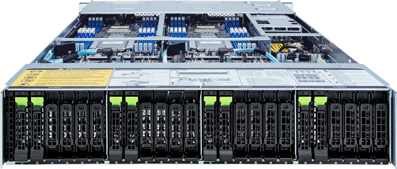 GIGABYTE H262-Z6B-ICU1 AMD SoC Socket SP3 Rack (2U) Black, Steel – image 3