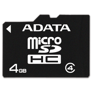 ADATA 4GB microSDHC Class 4 + microReader Ver.3 – image 1