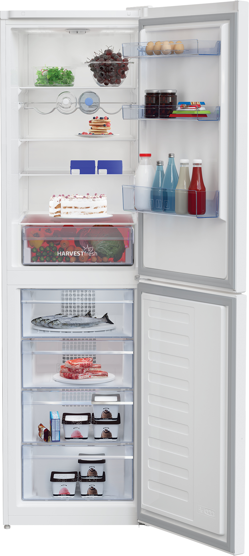 Beko CXFG3601VW Freestanding Frost Free Fridge Freezer with HarvestFresh™ – image 3
