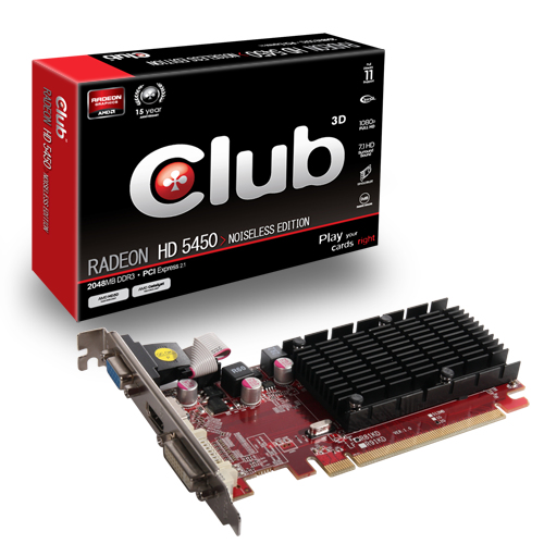 CLUB3D CGAX-5456 graphics card AMD Radeon HD5450 – image 2