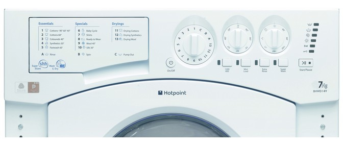 Hotpoint BHWD149/1 washer dryer Built-in Front-load White – image 2