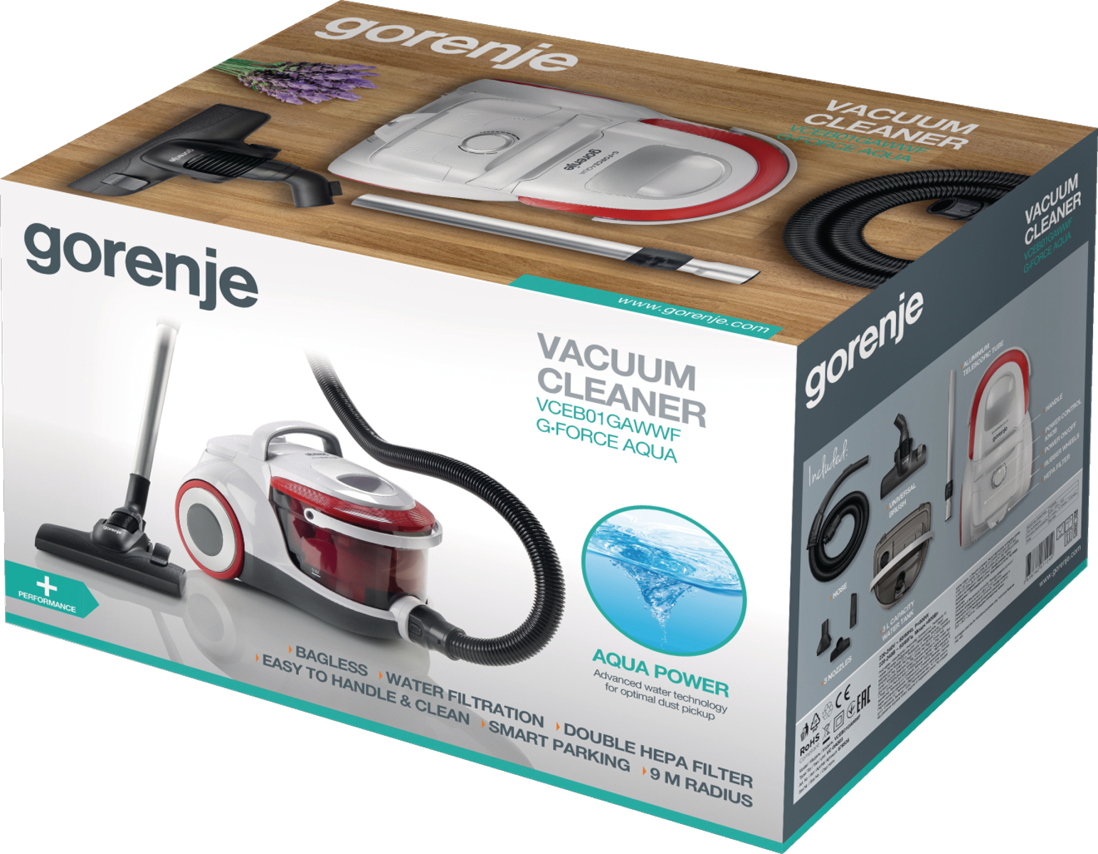 Gorenje VCEB01GAWWF 3 L Cylinder vacuum Dry Bagless – image 5