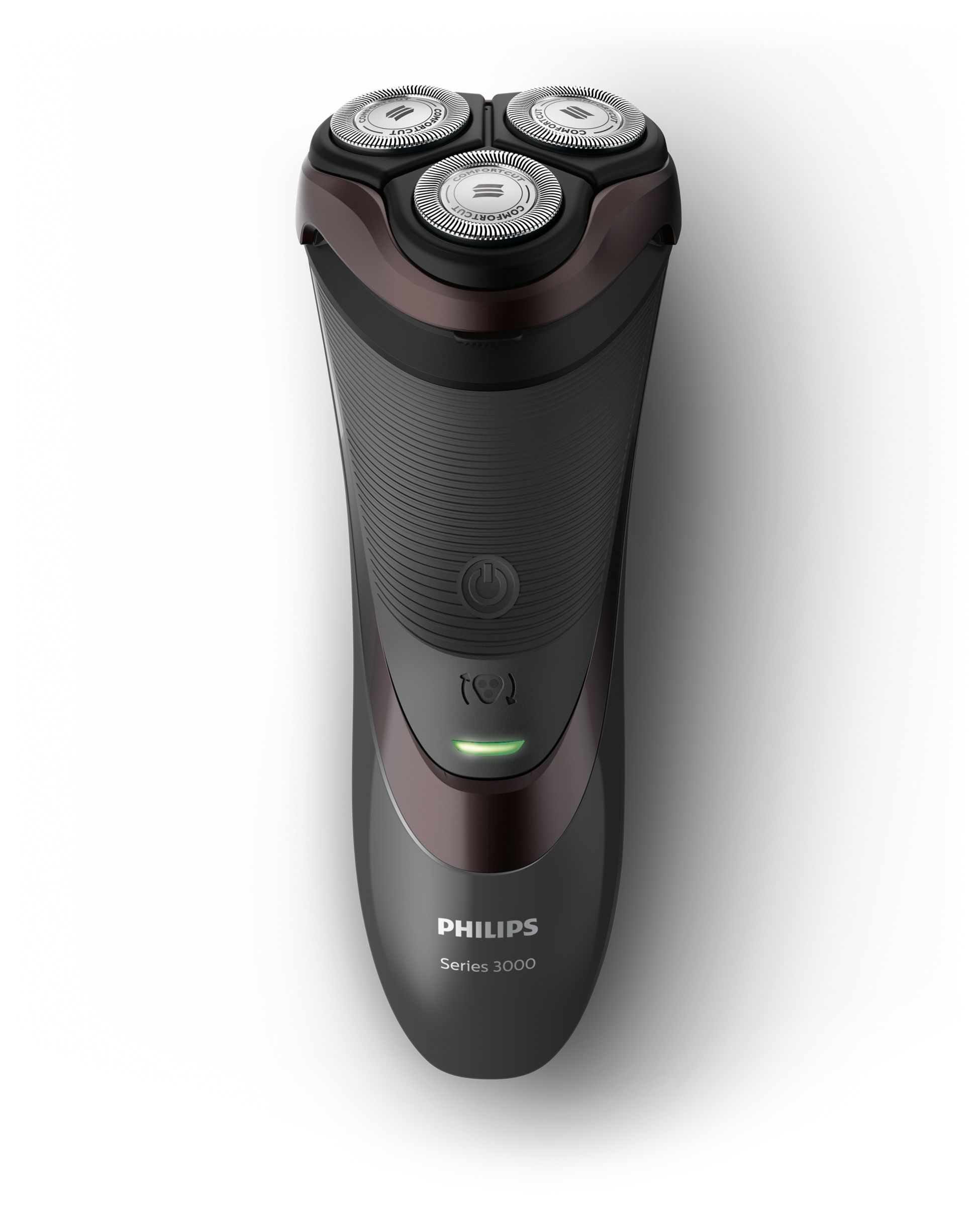 Philips SHAVER Series 3000 S3520/08 men's shaver Rotation shaver Trimmer Black, Cherry (fruit)
