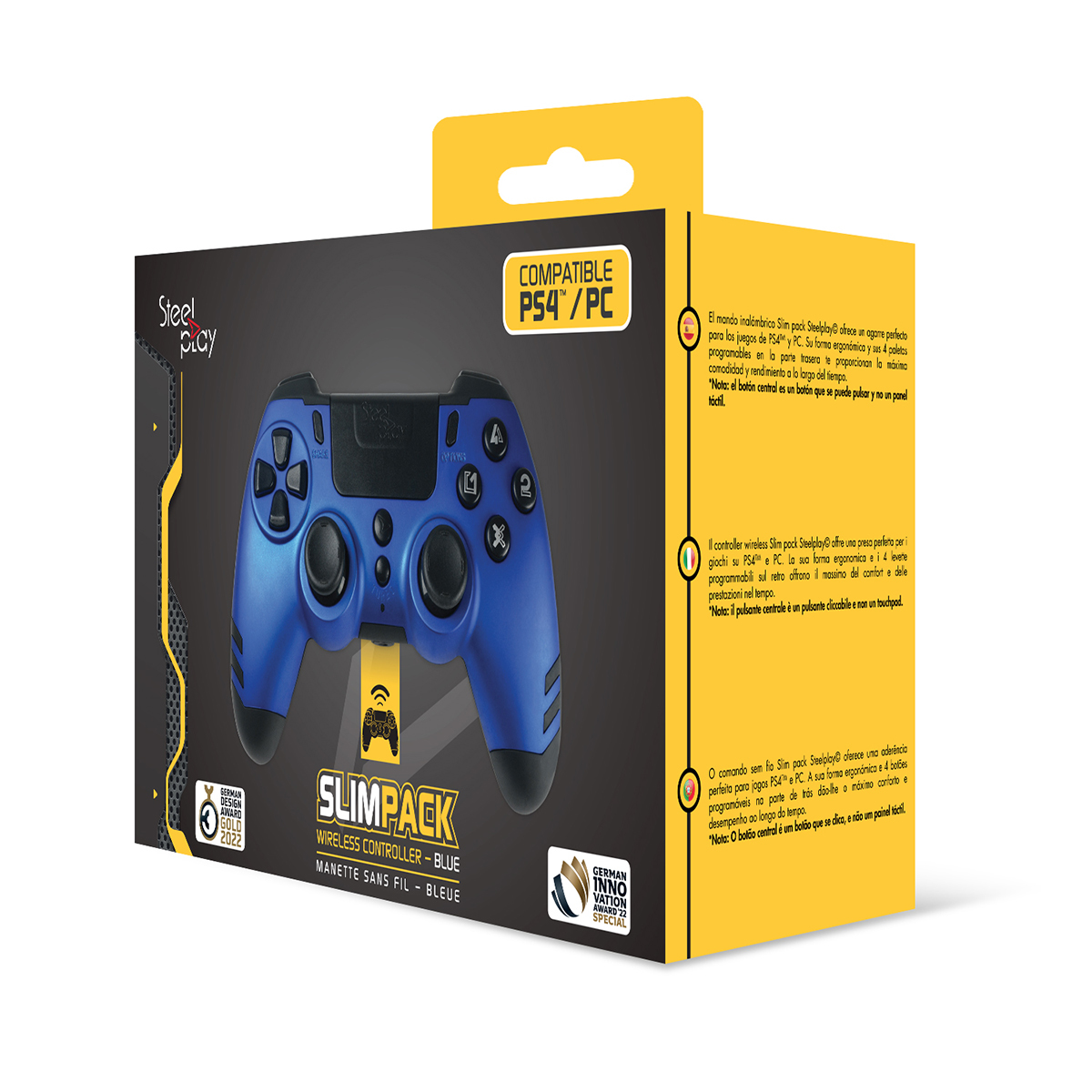 Steelplay JVAMUL00153 Gaming Controller Blue RF Gamepad Analogue / Digital PC, PlayStation 4, Playstation 3 – image 3