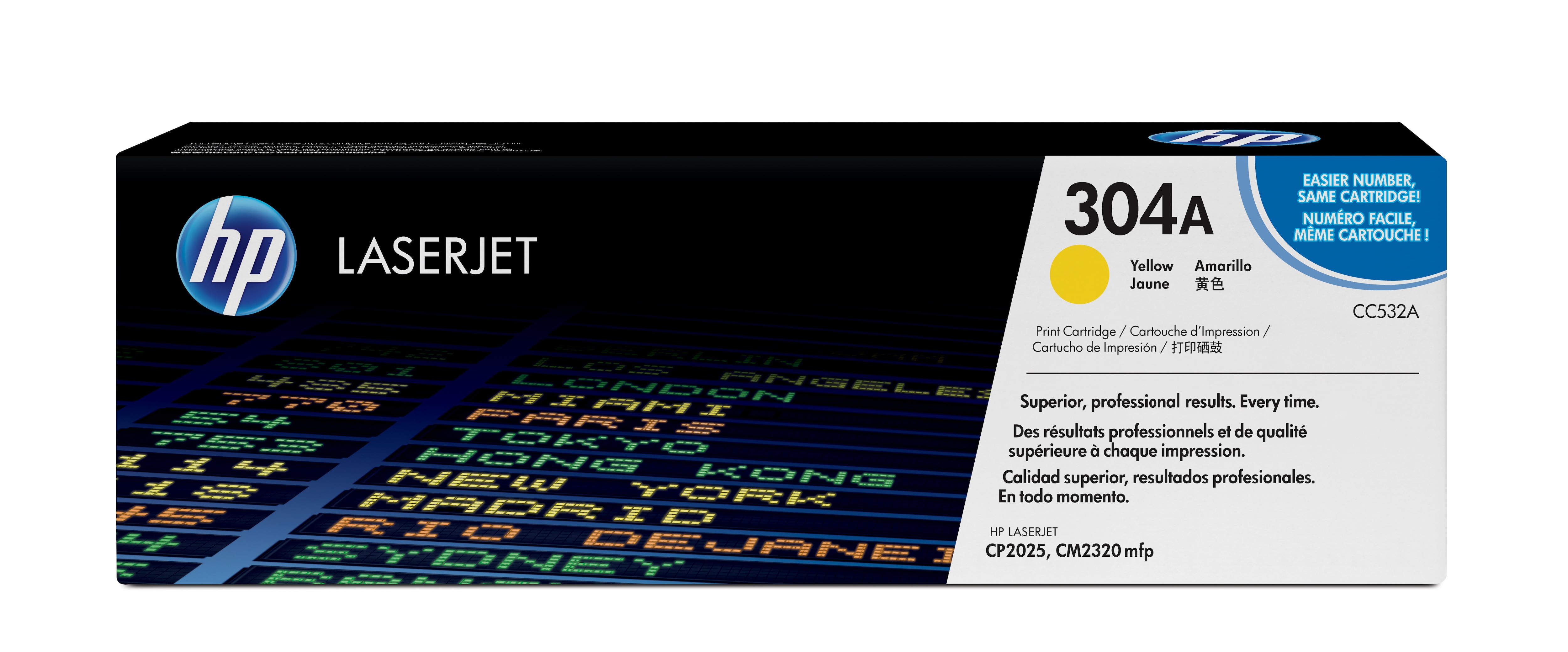 TONER HP ORIG. CC532A  AMARILLO Nº304