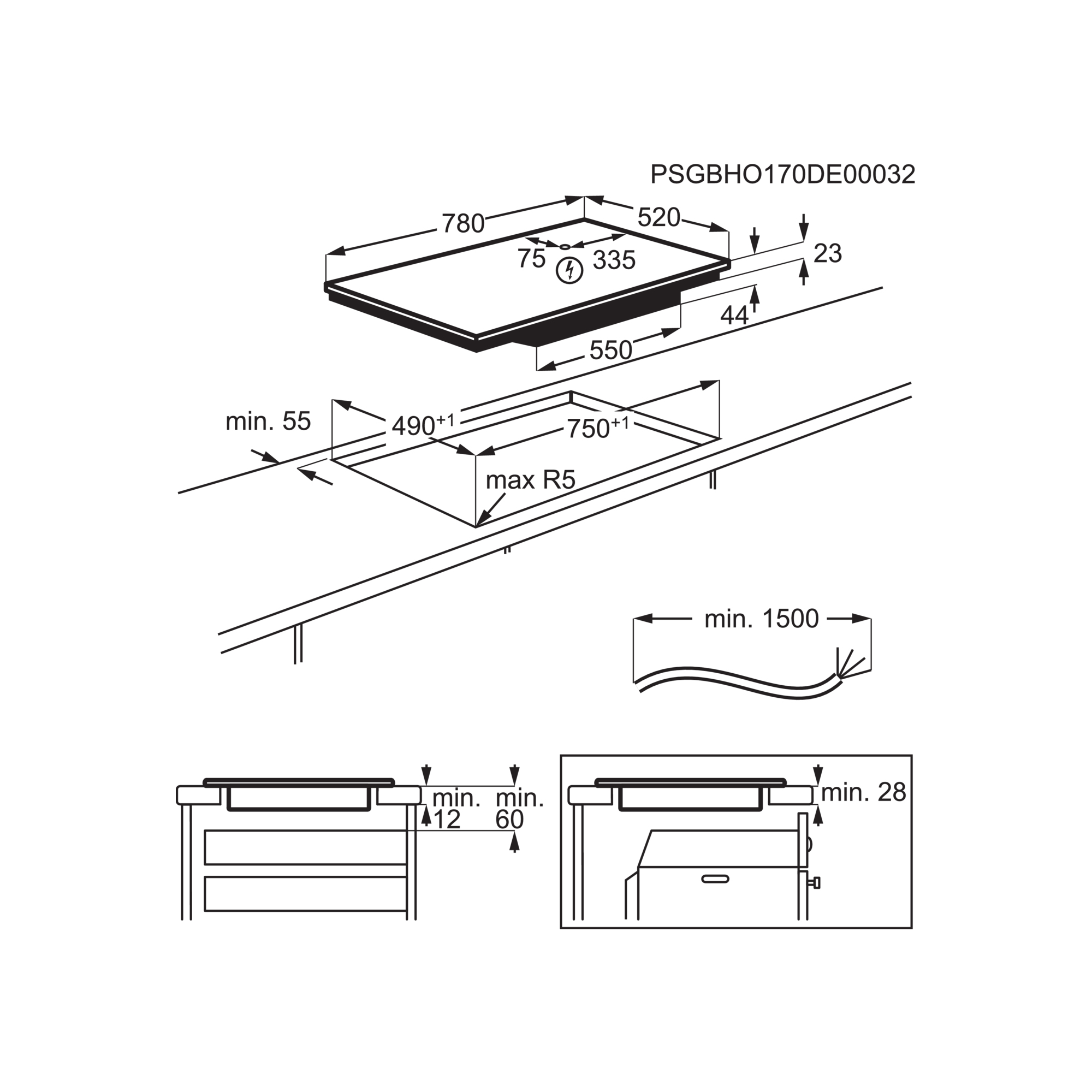 AEG IKE85753FB Black Built-in – image 7