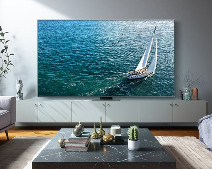 Samsung QE98Q80CAT Classe de diagonale 98 Q80C Series TV LCD rétro éclairée par LED QLED Smart TV Tizen OS 4K UHD (2160p) 3840 x 2160 HDR Quantum Dot argent carbone — photo 6