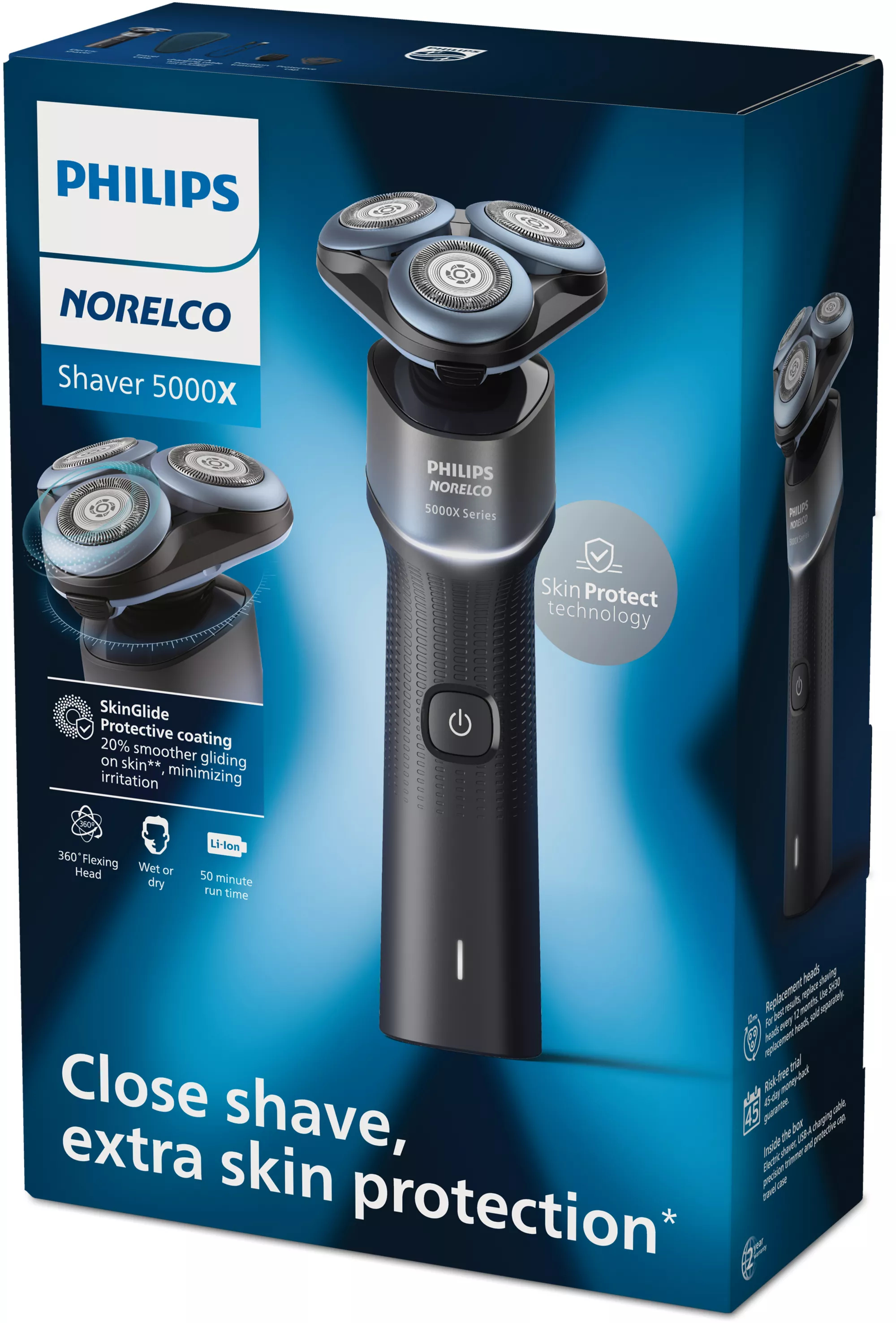 Philips X5006/85 men's shaver Rotation shaver Trimmer Black, Blue – image 3