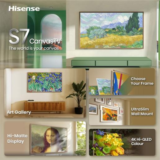 Hisense 65S7S TV 165.1 cm (65") 4K Ultra HD Smart TV Wi-Fi Black – image 3