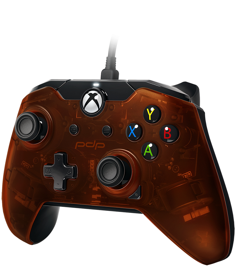 PDP 048-082-EU-OR Gaming Controller Black, Orange USB Gamepad Analogue / Digital PC, Xbox One – image 2