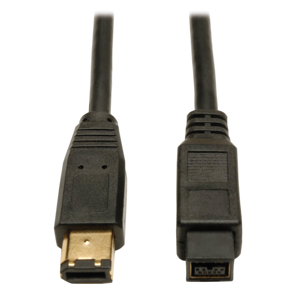 Tripp Lite 6ft Hi-Speed FireWire IEEE Cable-800Mbps with Gold Plated Connectors 9pin/6pin M/M 6' - IEEE 1394 cable - FireWire 800 (M) to 6 pin FireWire (M) - 6 ft - molded - black