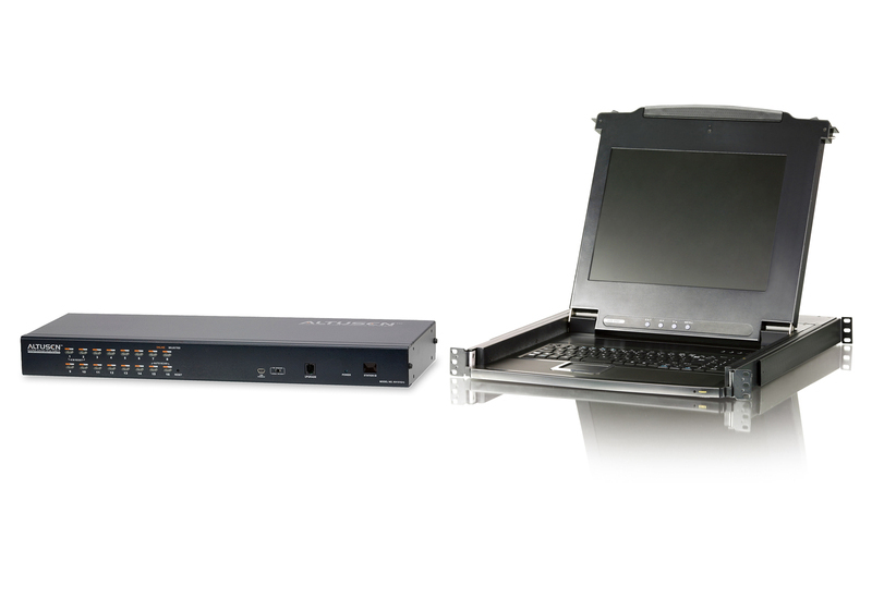 ATEN CH1516AIKIT KVM switch Rack mounting Black