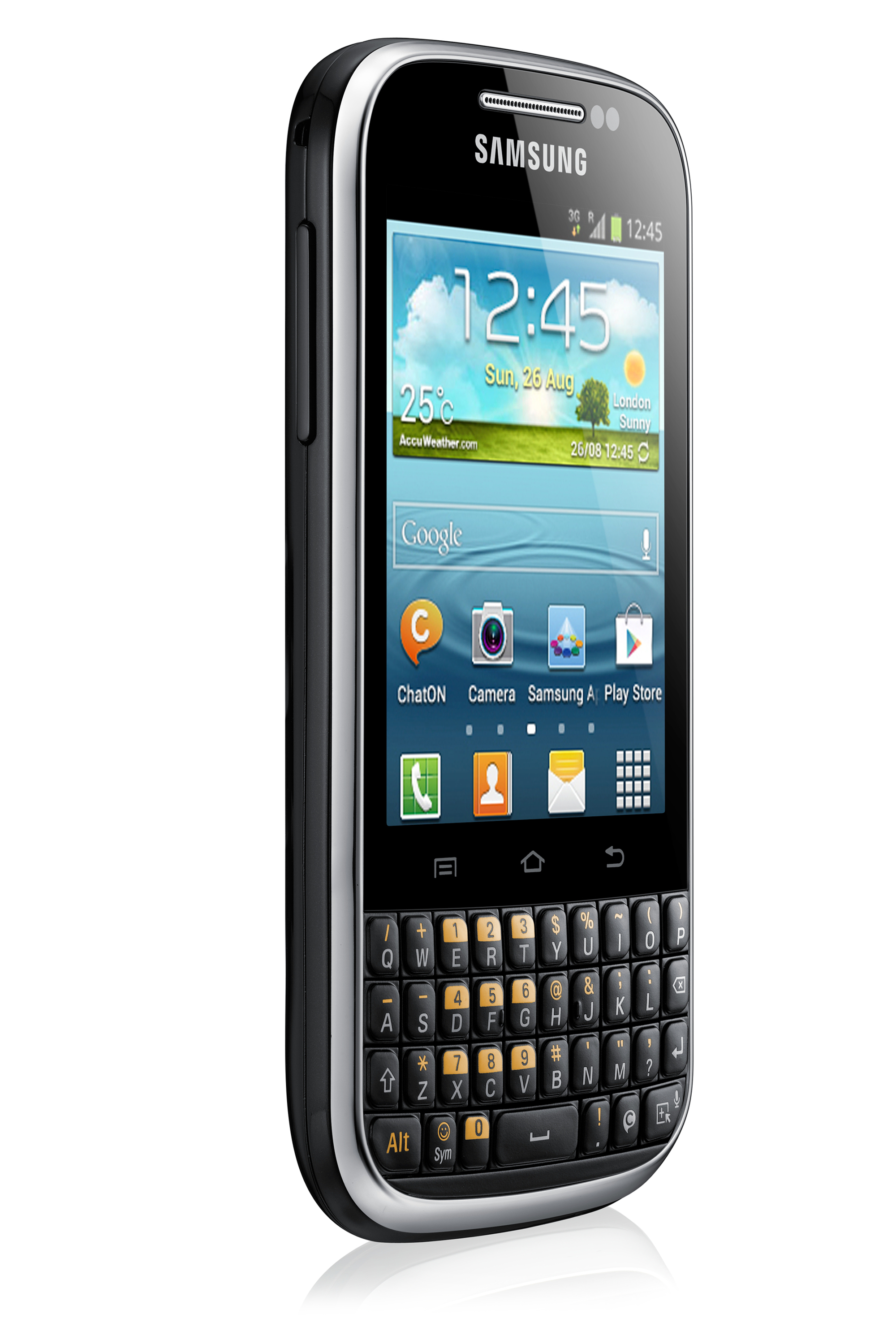 Samsung Galaxy Ch@t 7.62 cm (3") Single SIM Android 4.0 3G Micro-USB B 4 GB 1200 mAh Black – image 3