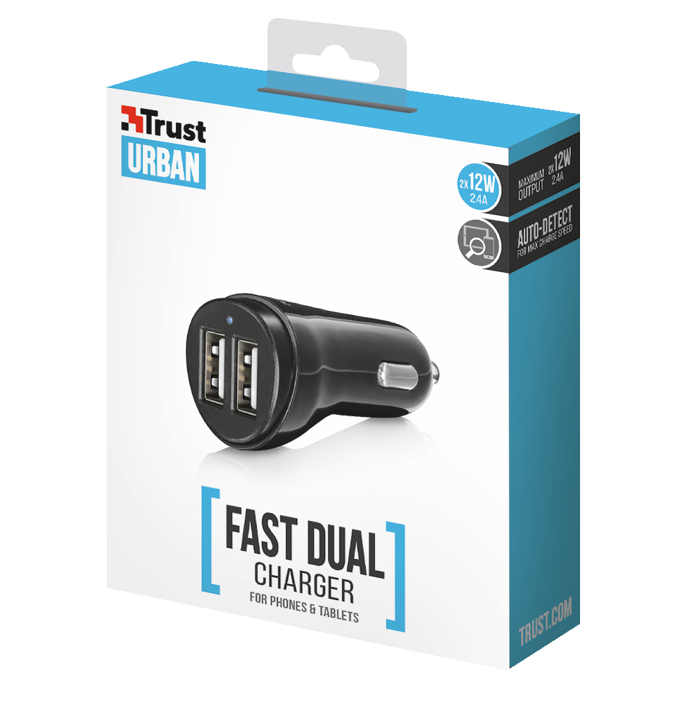 Trust 21713 mobile device charger Smartphone, Tablet, Universal Black Cigar lighter Auto – image 5