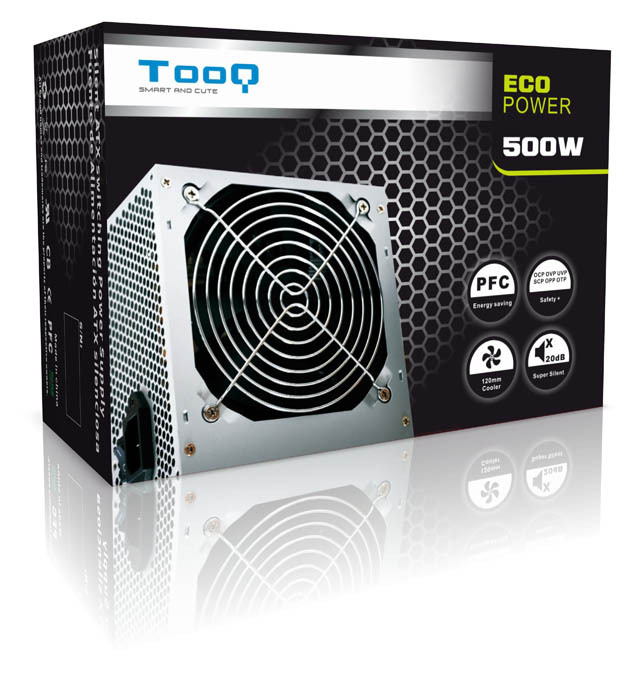 TooQ EP-500SP power supply unit 500 W 20+4 pin ATX ATX Silver image 2