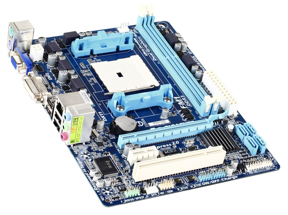 GIGABYTE GA-A55M-DS2 motherboard AMD A55 Socket FM1 micro ATX image 3