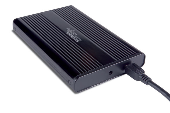 Fujitsu STORAGEBIRD SOLO 20-U 250 GB bus powered external hard drive 2.5″ image 2