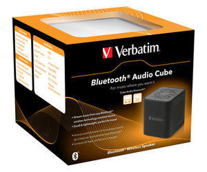 Verbatim Bluetooth Audio Cube Stereo portable speaker Black 2 W image 2