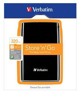Verbatim Store ‘n’ Go USB 2.0 Portable Hard Drive 320GB Black external hard drive 5400 RPM 2.5″ image 6