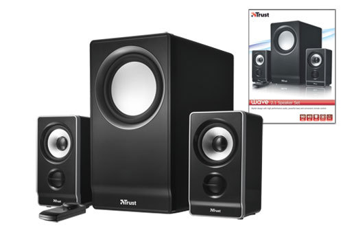 Trust Wave 2.1 speaker set 45 W Black 2.1 channels image 2