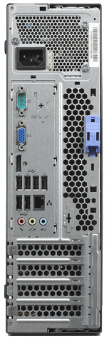 Lenovo ThinkCentre M81 Intel® Core™ i3 i3-2100 2 GB DDR3-SDRAM 320 GB Intel® HD Graphics 2000 Windows 7 Professional SFF PC Black image 2