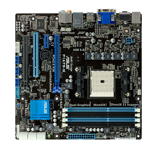 ASUS F1A75-M motherboard AMD Hudson D3 Socket FM1 micro ATX image 3