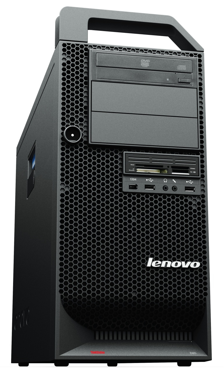 Lenovo ThinkStation D20 Intel® Xeon® 5000 Sequence X5660 8 GB DDR3-SDRAM Windows 7 Professional Tower Workstation Black image 2