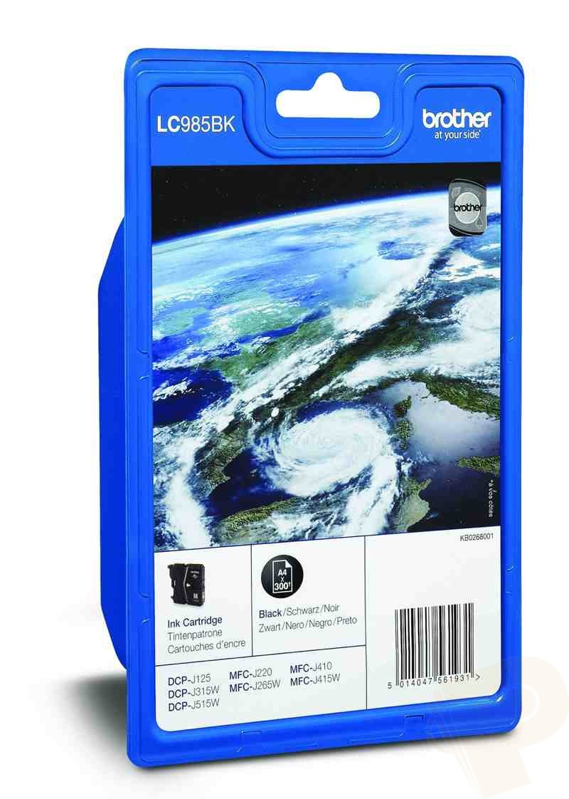 Brother LC-985BKBPDR cartuccia d'inchiostro 1 pz Originale Nero