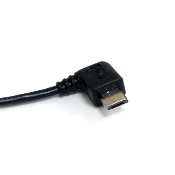 Cable Micro USB a USB-A 90cm Startech UUSBHAUB3RA, Color Negro