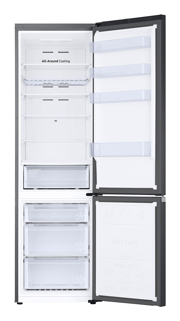 RL38C602CB1/EG, Kühl-/Gefrierkombination, 203 cm, 390 l, Premium Black Steel