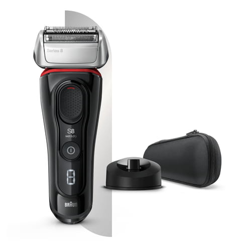 Braun Series 8 8340s Next Generation, Electric Shaver, Charging Stand, Fabric Case, Black – image 3